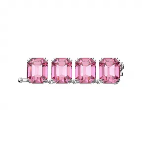施华洛世奇/Swarovski Millenia 延长链  八角形切割  粉红色  镀铑 5635624