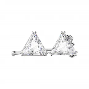 施华洛世奇/Swarovski Ortyx 延长链  三角形切割  白色  镀铑 5635632