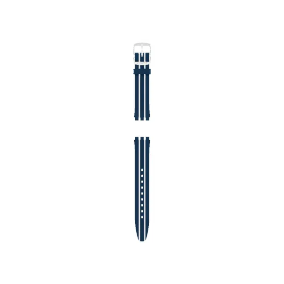 斯沃琪/Swatch SKIN IRONY BLUE-WHITE SILICONE STRAP - ACSYXS106   