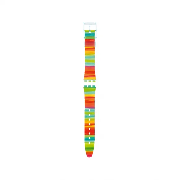 斯沃琪/Swatch COLOR THE SKY / PLASTIC FOLIO STRAP  表带 AGS124