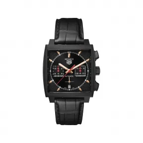 豪雅/TAG Heuer 摩纳哥系列 黑色DLC处理2级钛金属 39MM 男表 CBL2180.FC6497