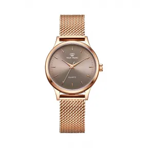 天王/Tianwang 不锈钢 全电玫瑰金  电商系列 石英机芯 男表 LS3998P.P.A