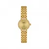 天梭/Tissot  T-Lady系列 19.5MM 316L 不锈钢表壳，镶有黄金 PVD ​​涂层钻石 石英机芯 女表 T140.009.63.026.00