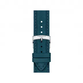 天梭/Tissot 天梭表官方蓝色皮革表带, 表耳尺寸21mm T852.048.227