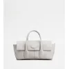 托德斯/Tod's 女人 灰色 Tod's Di Bag Reverse 小号皮革翻盖手袋 XBWDBRI0200YATB220