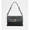 托德斯/Tod's 女人 黑色 T Timeless 迷你皮革翻盖包 XBWTSQC0100T5ZB999