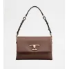 托德斯/Tod's Woman 棕色 T Timeless迷你皮翻蓋袋 XBWTSQC0100T5ZPZS202