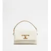 托德斯/Tod's Woman 奶油色 T Timeless超小號皮革翻蓋手袋 XBWTSQC9000T5ZPZ8O90