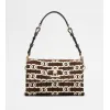 托德斯/Tod's Woman BROWN T Timeless Flap Bag in Fabric Mini XBWTSQCT100TP8PZS611