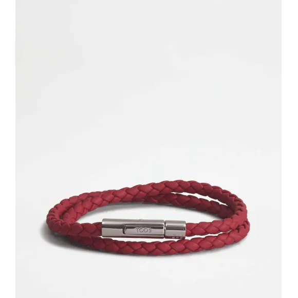 托德斯/Tod's Man 紅色 MyColors系列牛皮手鏈 XEMB1900200FLRPZR011