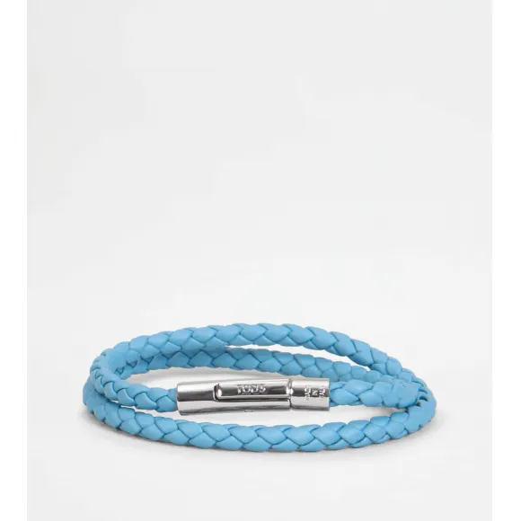 托德斯/Tod's Man LIGHT BLUE MyColors Bracelet in Leather XEMB1900200FLRPZT608