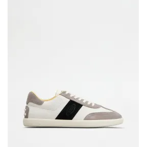 托德斯/Tod's 男人 彩色 Tod's Tabs 光滑皮革拼绒面皮革运动休闲鞋 XXM68C0GC50IRACF14