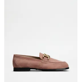 托德斯/Tod's 女人 粉色 Kate绒面皮革乐福鞋 XXW02E0IH20HR0L805