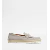 托德斯/Tod's 女人 灰色 绒面皮革乐福鞋 XXW92K0HZ00D8WB416