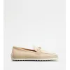 托德斯/Tod's 女人 米黄色 绒面皮革乐福鞋 XXW92K0HZ00D8WC600