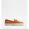 托德斯/Tod's 女人 橙色 绒面皮革乐福鞋 XXW92K0HZ00D8WG832