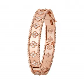 梵克雅宝/Van Cleef & Arpels Perlée四叶幸运图案手镯 中号款式 - VCARN5B200