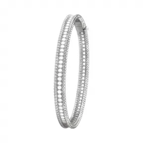 梵克雅宝/Van Cleef & Arpels Perlée钻石手镯 单排镶钻设计 中号款式 - VCARP27J00