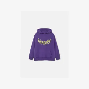 范思哲/Versace 儿童女孩系列 Logo Kids连帽衫 1006744-1A07371-6L270