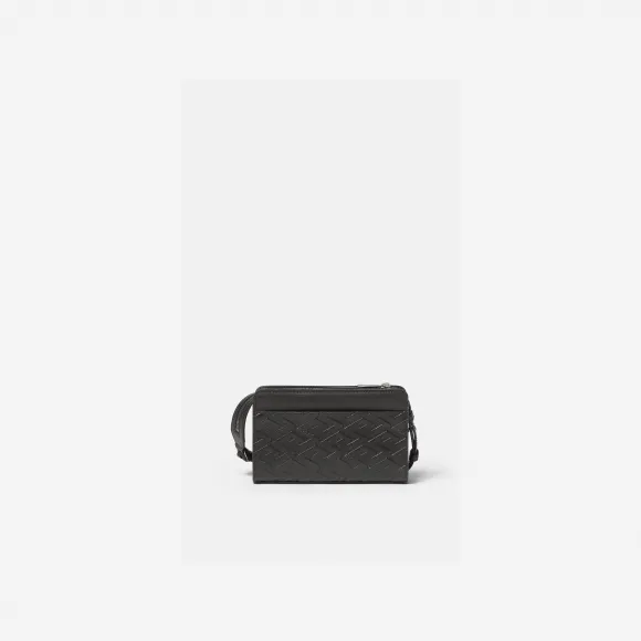 范思哲/Versace Men's La Greca Signature邮差包 1007692-1A05511-1B00E