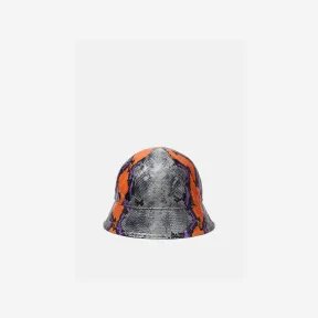 范思哲/Versace Men's Python印花皮革渔夫帽 1009622-1A06950-2EC10
