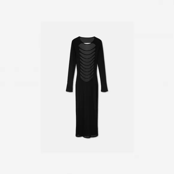范思哲/Versace Women's 镂空针织长裙 1009826-1A07009-1B000