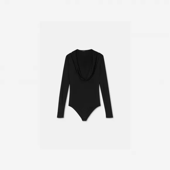 范思哲/Versace Women's 垂褶连帽连身衣 1009834-1A00572-1B000