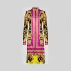 范思哲/Versace Barocco Femme印花衬衫连衣裙 A84614-A232053_A7231