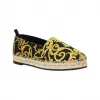 范思哲/Versace Barocco印花草编帆布鞋 DSR784D-D2TS_D4DT