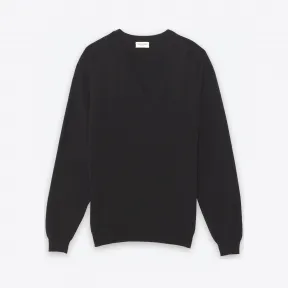 伊夫圣罗兰/Yves Saint laurent 经典黑色 V 领羊绒衫 313859Y1QFG1000
