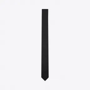 伊夫圣罗兰/Yves Saint laurent 带图标的微型幼猫窄领带，采用黑色丝织提花织物  3402004481Y1000