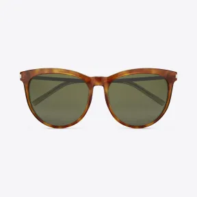 伊夫圣罗兰/Yves Saint laurent 经典 SL24 浅雪茄色醋酸纤维太阳眼镜，玫瑰金色镜片 351436J0770