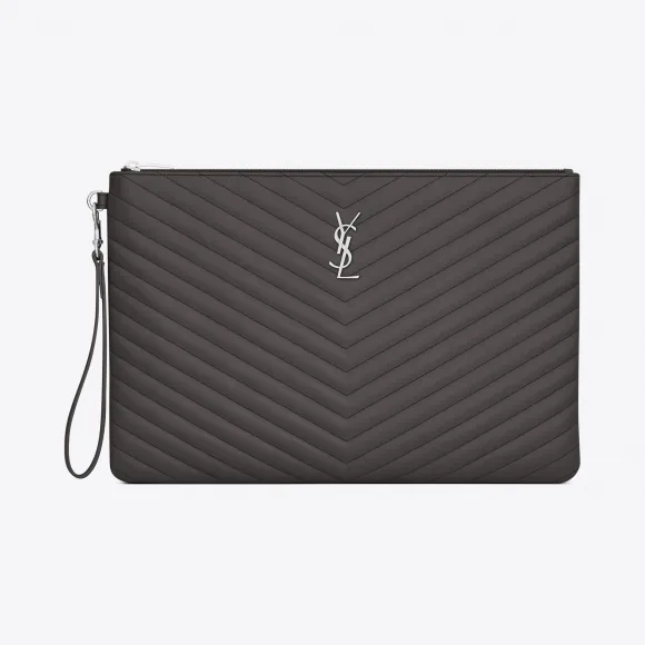 伊夫圣罗兰/Yves Saint laurent Monogram document holder in dark anthra