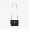 伊夫圣罗兰/Yves Saint laurent 中号SUNSET MONOGRAM黑色真皮包 442906D420N1000
