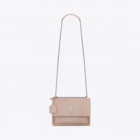 伊夫圣罗兰/Yves Saint laurent Medium SUNSET bag in pink leather  4429