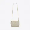 伊夫圣罗兰/Yves Saint laurent 女士 SUNSET中号鳄鱼纹压印亮面皮革 442906DND0J9207