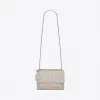 伊夫圣罗兰/Yves Saint laurent Medium SUNSET bag in graphite crocodile