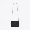 伊夫圣罗兰/Yves Saint laurent sunset中号涂层bark皮革链条包 442906H3Z0N1000