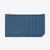 伊夫圣罗兰/Yves Saint laurent 5 FRAGMENTS zip pouch in denim blue gra