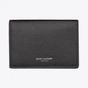 伊夫圣罗兰/Yves Saint laurent 粒面压印皮革翻盖名片夹 469338BTY7N1112