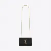 伊夫圣罗兰/Yves Saint laurent 经典 monogram 小号黑色细粒纹理挎包 469390BOW0J1000