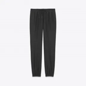 伊夫圣罗兰/Yves Saint laurent 在无烟煤粗麻布的慢跑裤 469721Y103S1140