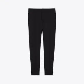 伊夫圣罗兰/Yves Saint laurent 标志性LE SMOKING黑色粒纹低腰裤 473446Y085W1000