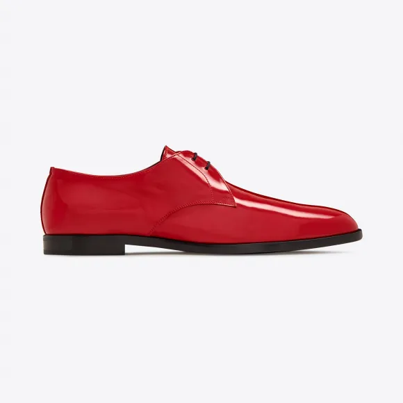 伊夫圣罗兰/Yves Saint laurent 吸烟15红色漆皮德比鞋 485155D6C006805