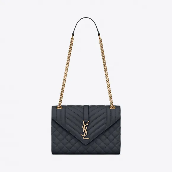 伊夫圣罗兰/Yves Saint laurent ENVELOPE 中号粒面压花真皮包 487206BOW911251