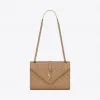 伊夫圣罗兰/Yves Saint laurent ENVELOPPE 中号颗粒纹理压花真皮包 487206BOW912622
