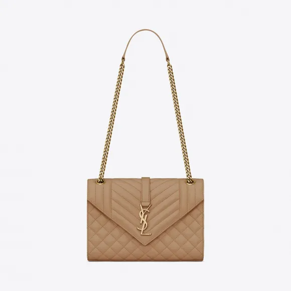 伊夫圣罗兰/Yves Saint laurent ENVELOPPE 中号颗粒纹理压花真皮包 487206BOW912622