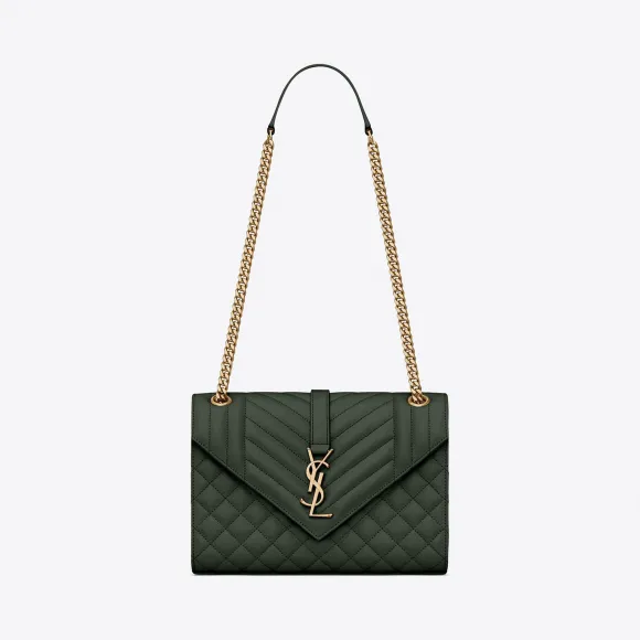 伊夫圣罗兰/Yves Saint laurent 女士 信封MIX MATELASSE粒纹Poudre压花皮革中号包 487206BOW913045