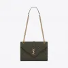 伊夫圣罗兰/Yves Saint laurent ENVELOPPE 中号颗粒纹理压花真皮包 487206BOW913244