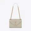 伊夫圣罗兰/Yves Saint laurent ENVELOPPE 中号颗粒纹理压花真皮包 487206BOW919207
